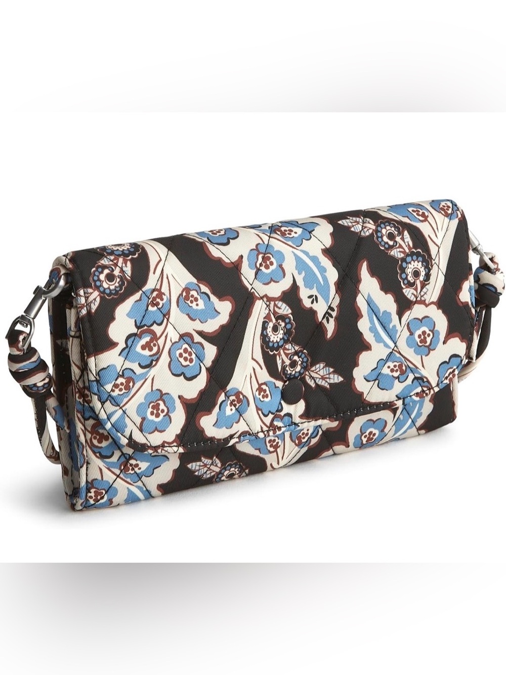 Vera Bradley Wildwood Wallet Crossbody in Calyx + Quill Performance Twill